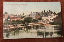 Antique postcard - Chippenham, Wiltshire street scene & bridge old photo 1905