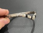 Bangle Bracelet Vintage Southwestern Black Onyx Inlay Solid 925 Sterling Silver — photo 2