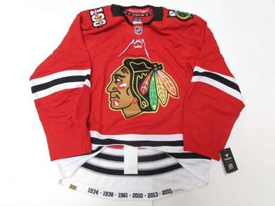 CHICAGO BLACKHAWKS HOME CENTENNIAL FANATICS AUTHENTIC PRO JERSEY SIZE 58+