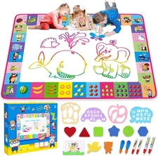 Water Doodle Mat - Kids Painting Writing Doodle Toy Board - Color Doodle Drawing