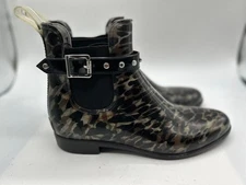 Halogen Camouflage Chelsea Rain Boot Women's Sz 10 Multicolor Ankle Buckle