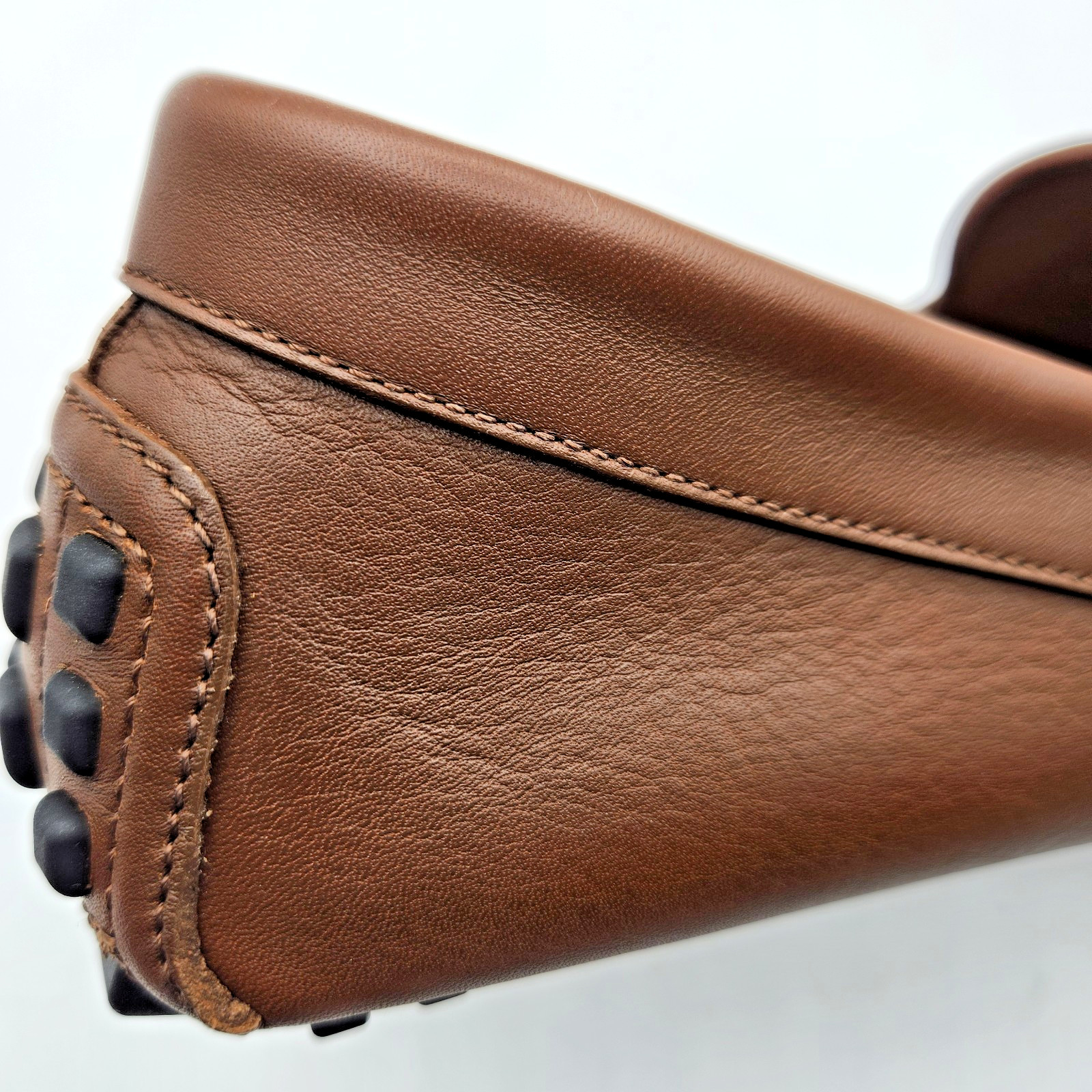 Gucci Interlocking G Men's Brown Leather Driving Moccasins Loafers UK8.5 US9 thumbnail 17