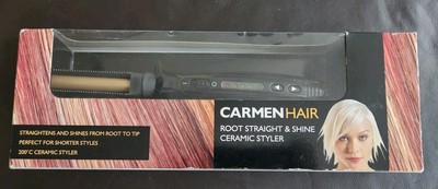 Carmen Haarwurzel Straight & Shine Keramik Styler, versiegelt, selten, Modell 13951
