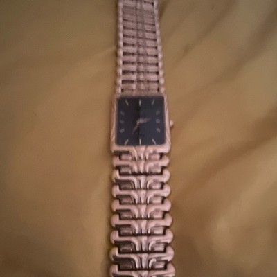 Longines  Black Dial Analog Quartz Dress Watch, Gold Tone Metal bracelet