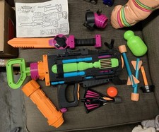 Vintage 1993 Power Shooter TS-8 Toy Biz Almost Complete - with Instructions