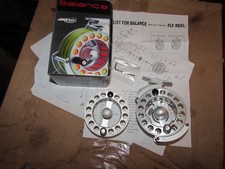 stunning unused Airflo balance 79 7/9 trout fly fishing reel + spool + box