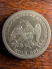うさうささん専用。 San Francisco 1859 Year Seated Liberty US Quarters (1838-1891) for