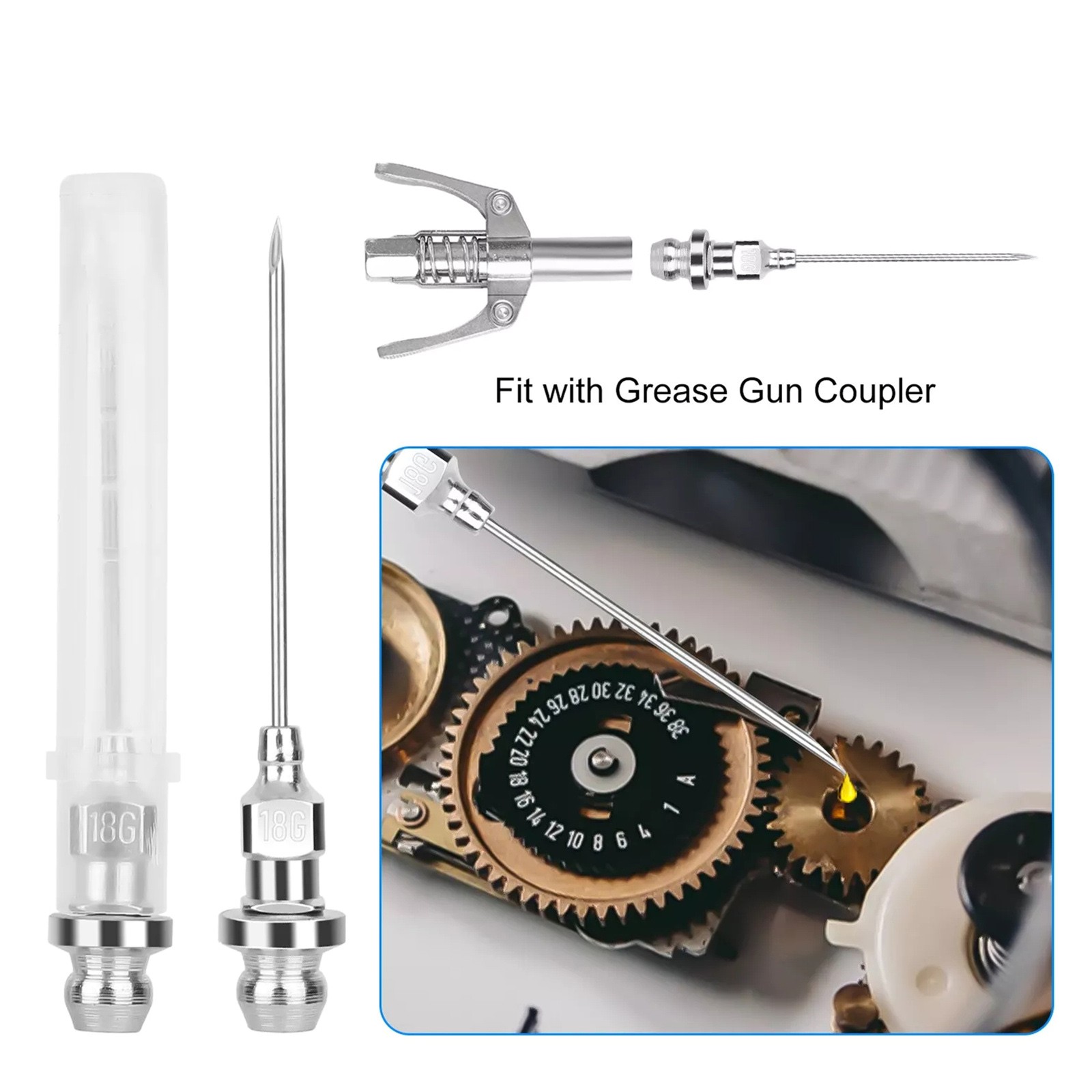 Grease Gun-Accessory 1 Set Coupler Adapter Tool 90 Degree Grease Nozzle Adapter