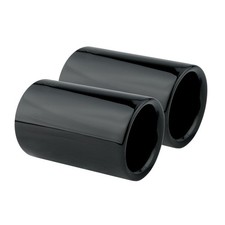 2 Endrohrblenden Schwarz f�r BMW 1er 125d F20 3er F30 325d 330d Auspuffblenden
