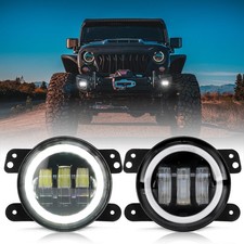 2 Pcs 4-inch Fog Lights Compatible With The 2007-2018 Jeep Wrangler Unlimited Jk