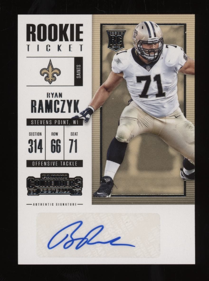 2017 Ryan Ramczyk Panini Contenders Auto Autograph Rookie Rc #207 *NICE*