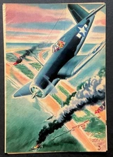 Vought Corsair F4U US Navy Fighter 1944  pinup Jo Kotula Aircraft Illustrator