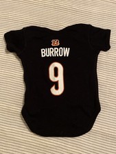 Cincinnati Bengals Joe Burrow 12 Month NFL Jersey One Piece