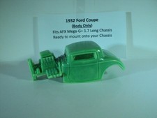 HO scale Slot Car Custom Resin Body Sub-Lime 1932 Ford Coupe Fits AFX Mega-G 
