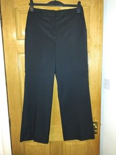 TU Sainsbury's womens black wide leg tailored trousers size 12 short BNWT