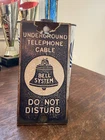 Vintage Porcelain Bell Telephone Sign