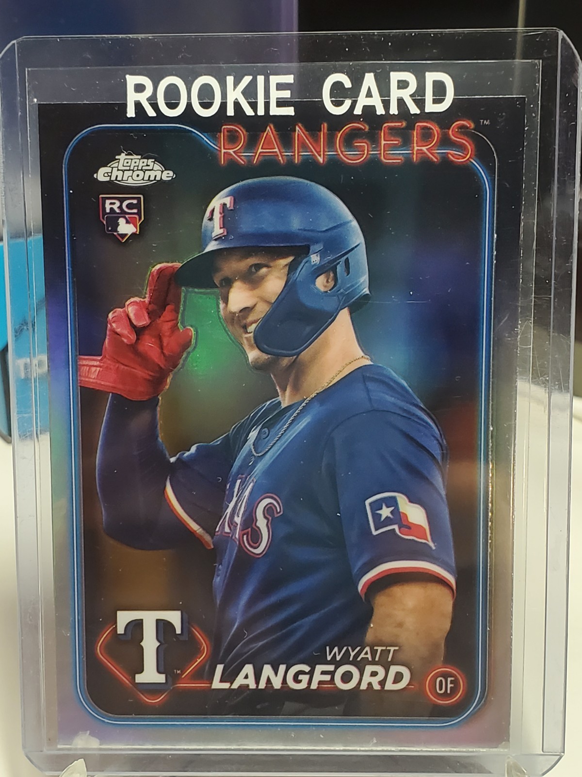 2024 Topps Chrome Update Wyatt Langford (RC) Image Variation Refractor #USC35