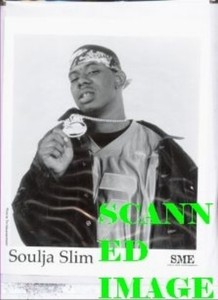 Press Photo & Release: SOULJA SLIM 8x10 B&W
