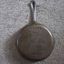 Vintage Wagner 1891 Original 8 Inch Cast Iron...