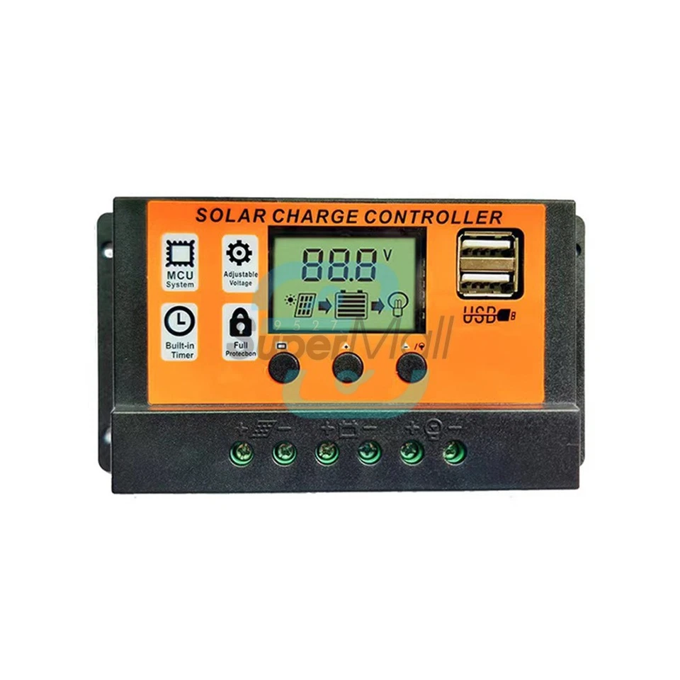 10-100A MPPT Solar Panel Regulator Charge Controller 12V/24V Auto Focus Tracking - Bild 3 von 4