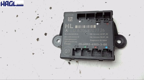 Steuergerät (türe hinten) Links A2048707726 Mercedes-benz C 200 T CDI DPF 204