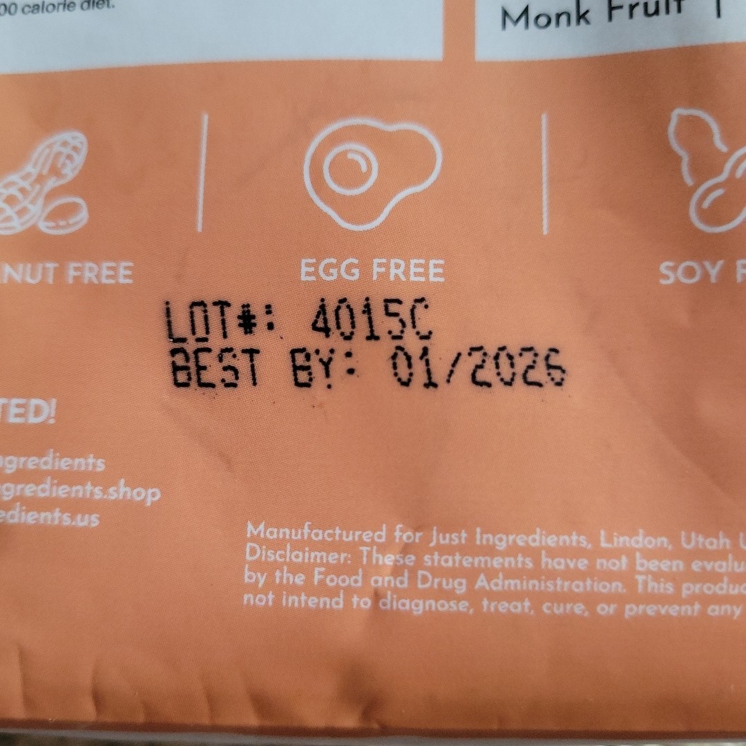 Just Ingredients Mango Lemonade pre-workout NO sugar Added VEGAN, 15.87 Oz CZ