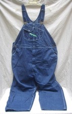 KEY IMPERIAL BIB OVERALLS ACTUAL SIZE 54 X 32 CARPENTER STYLE BLUE DENIM