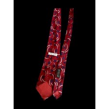 GIORGIO ARMANI made in ITALY 100 Silk Tie Men's Red Necktie