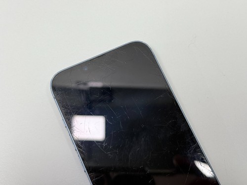 Apple iPhone 14 Azul 256 GB Desbloqueado - Teléfono de la UE - Parte posterior agrietada - Frente rayado - Imagen 4 de 8