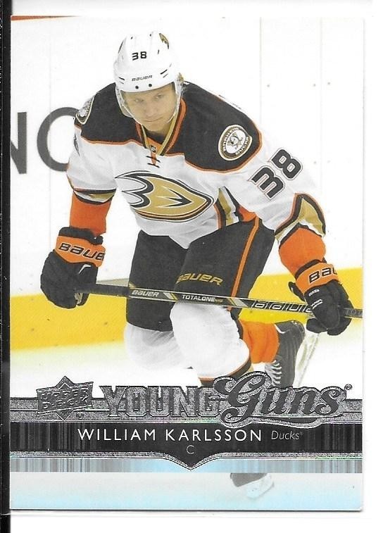 2014-15 Upper Deck Young Guns William Karlsson Rookie Card RC #201