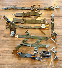 Vintage Large Usaf Usn Aviation Pilot Seat Belt Buckles Lot