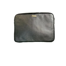 Kate Spade Womens Size 13 Inch Laptop Sleeve Black Textured Leather Bag Case