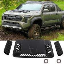 3pcs Car Air Flow Intake Hood Scoop Vent Bonnet Trim Cover For Toyota Tacoma Trd