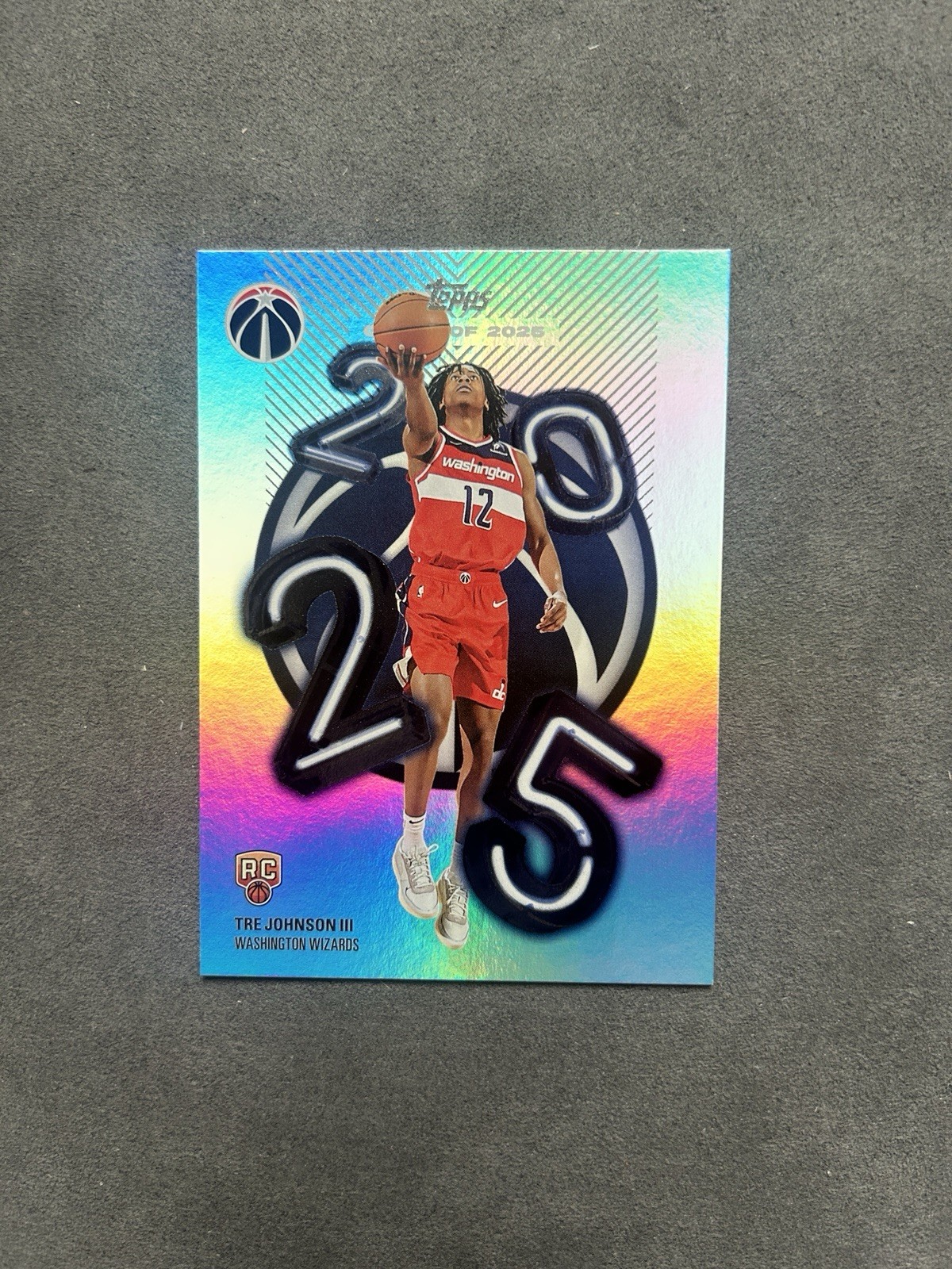 2025-2026 Topps NBA Tre Johnson III #C25-6 ROOKIE Class of 2025 SSP