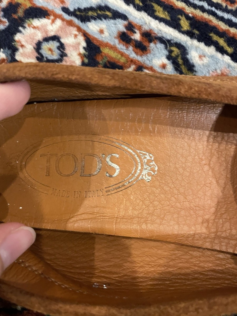 Tod’s Gommino Suede driving loafers 38 eu womens 7.5 tan leather penny View 3