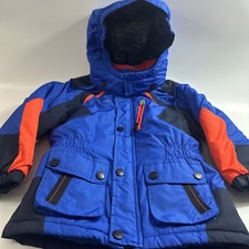 Oshkosh Boys Size 5 Blue Fleece Lined Winter Coat