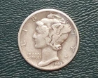 1943 D Mercury Dime Silver Circulated Denver Mint 10C Business Strike