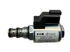Eaton Vickers 300AA00240A & SV-6527 Solenoid Valve Coil & Cartridge Valve