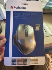 Verbatim Americas Llc 70242 Silent Ergonomic Wireless Blue Led Mouse Graphite