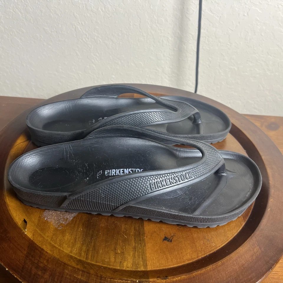 Sandalias Birkenstock Unisex Para Hombre 10 Para Mujer 12 Honolulu EVA Gris Chanclas Moldeadas Foto 4 de 4