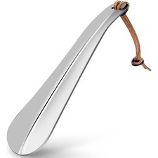 Portable 7.5 Inch Shoe Horn Premium Stainless Steel Metal Shoe Helper Spoon for
