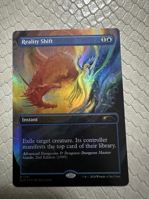 MTG Reality Shift (Rainbow Foi) Secret Lair Dungeons & Dragons MTG NM Magic