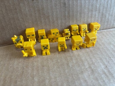 Minecraft Chest Series 1-2-3-4 Gold Mini Figures Lot of 13 All Different  Mojang