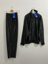 Adidas Originals Classics Firebird Adicolor Metallic Tracksuit Black Size L