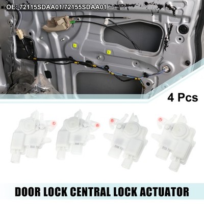 4 Pcs Front Rear Left Right Door Latch Actuator for Honda Accord 03-07