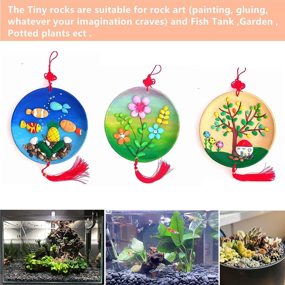 120PCS Smooth Painting Rocks DIY Arts & Crafts Kindness Rocks for ...