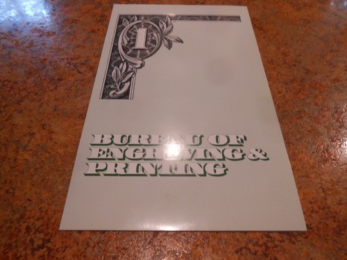 L series 1985 Uncut Sheet of 4 $1.00 One Dollar Bills BEP Collector Edition - Picture 4 of 4