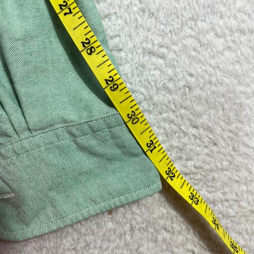 Camicia Ralph Lauren manica lunga con bottoni uomo cotone XS vestibilità personalizzata verde menta - Foto 8 di 9