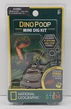 National Geographic Mini Dig Kit- Dino Poop with Genuine Fossil Specimen Inside