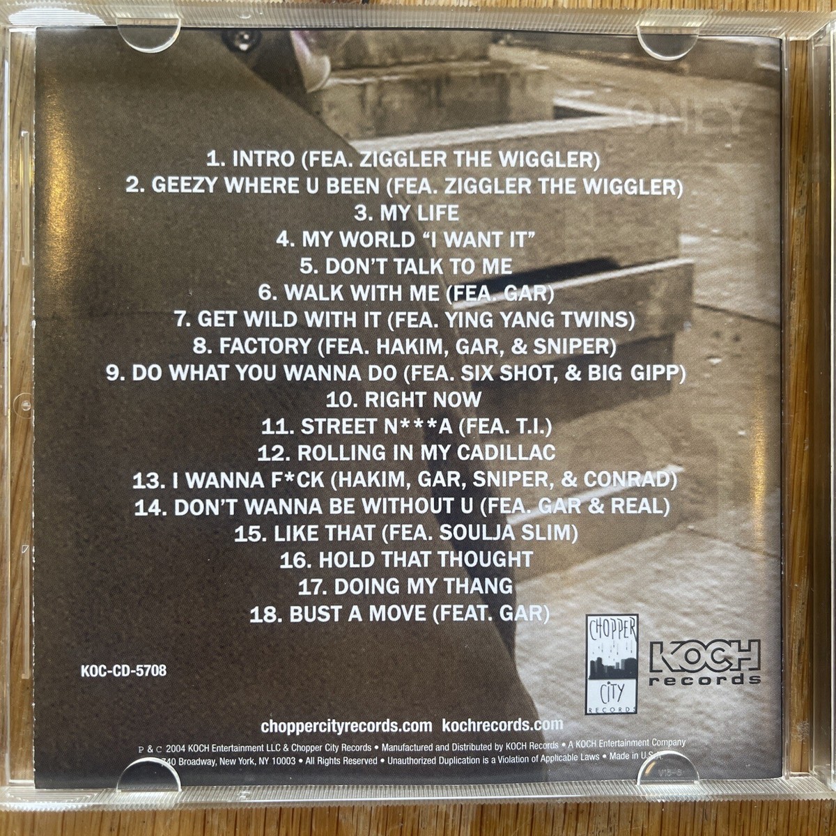 ☆Bizzy☆ G-rap Hiphop B.G. aka B. Gizzle Life After Cash Money - CD 2004 Gangsta